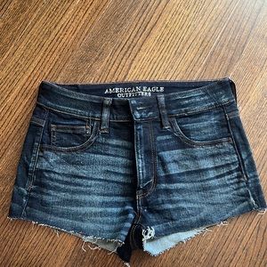 American eagle dark wash denim shorts NEVER WORN